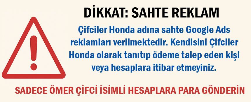 Çifçiler Honda Yedek Parça